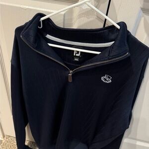 FootJoy Dark Blue Quarter-Zip Pullover